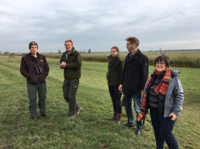 The group - Christopher Preston, Sjoerd Kluiving, Libby Robin and (taking the photo) Kristine Steenbergh out in the field.
